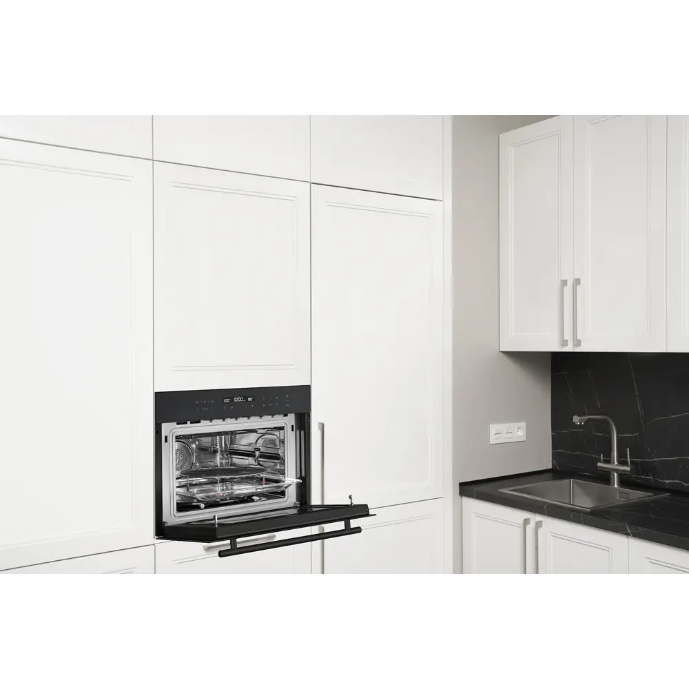 Фото 6 Встраиваемый духовой шкаф Weissgauff 446 Black Edition 59.50x45.20x55 см цвет черный Фото 6 Встраиваемый духовой шкаф Weissgauff 446 Black Edition 59.50x45.20x55 см цвет черный