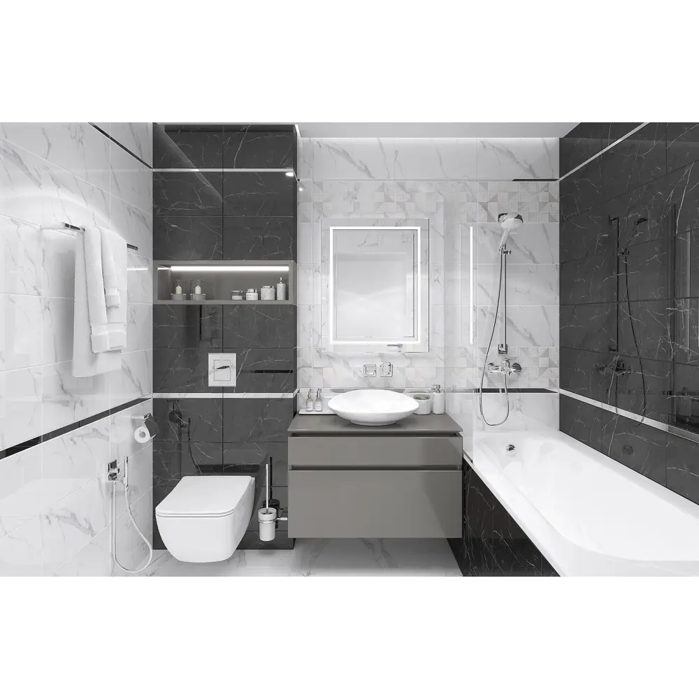 Фото Керамическая плитка Laparet х9999281850 25x50см 1.5 м² цвет черный, цена за упаковку Фото Керамическая плитка Laparet х9999281850 25x50см 1.5 м² цвет черный, цена за упаковку