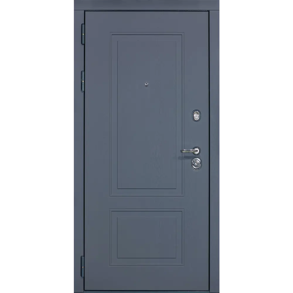 Фото 2 Входная дверь Diva ДХ-38 205x96см левый ясень графит/Д11 белый софт