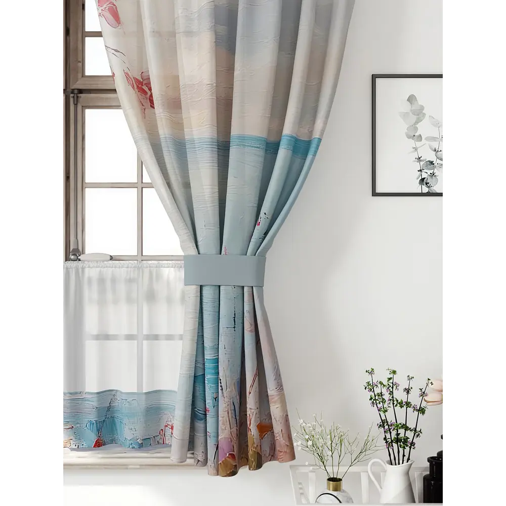 Фото 5 Комплект штор Comfy way Иномик - 26 CW705026-160 на шторной ленте 160x150 см цвет синий Фото 5 Комплект штор Comfy way Иномик - 26 CW705026-160 на шторной ленте 160x150 см цвет синий