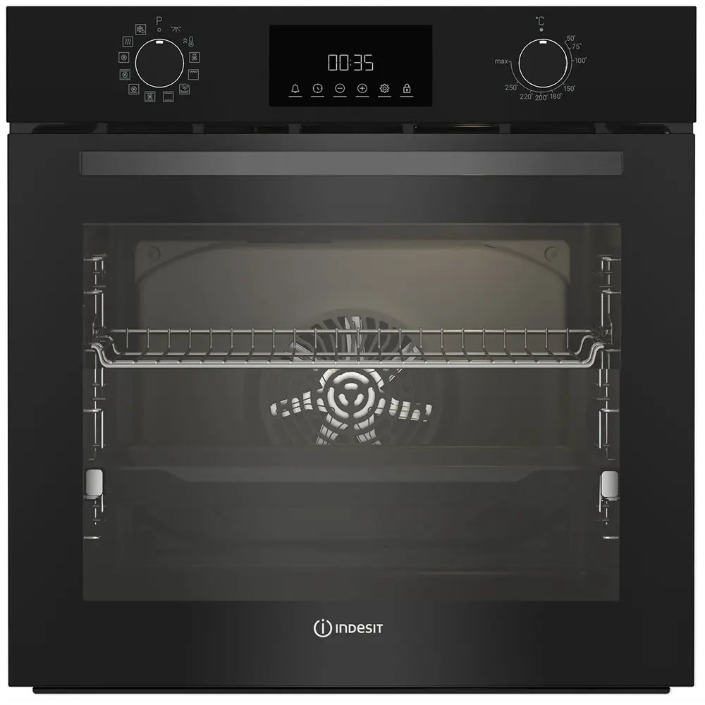 Фото Встраиваемый духовой шкаф Indesit IBFTE 3841 J BL 59.4х59.5х56.7 см цвет черный Фото Встраиваемый духовой шкаф Indesit IBFTE 3841 J BL 59.4х59.5х56.7 см цвет черный