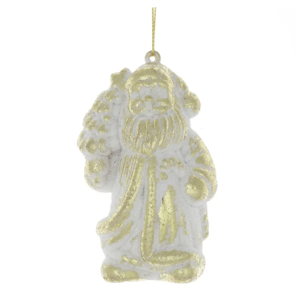 Фото Елочная игрушка Санта 718400 10 см х 4 см жёлтый/золотой Фото Елочная игрушка Санта 718400 10 см х 4 см жёлтый/золотой