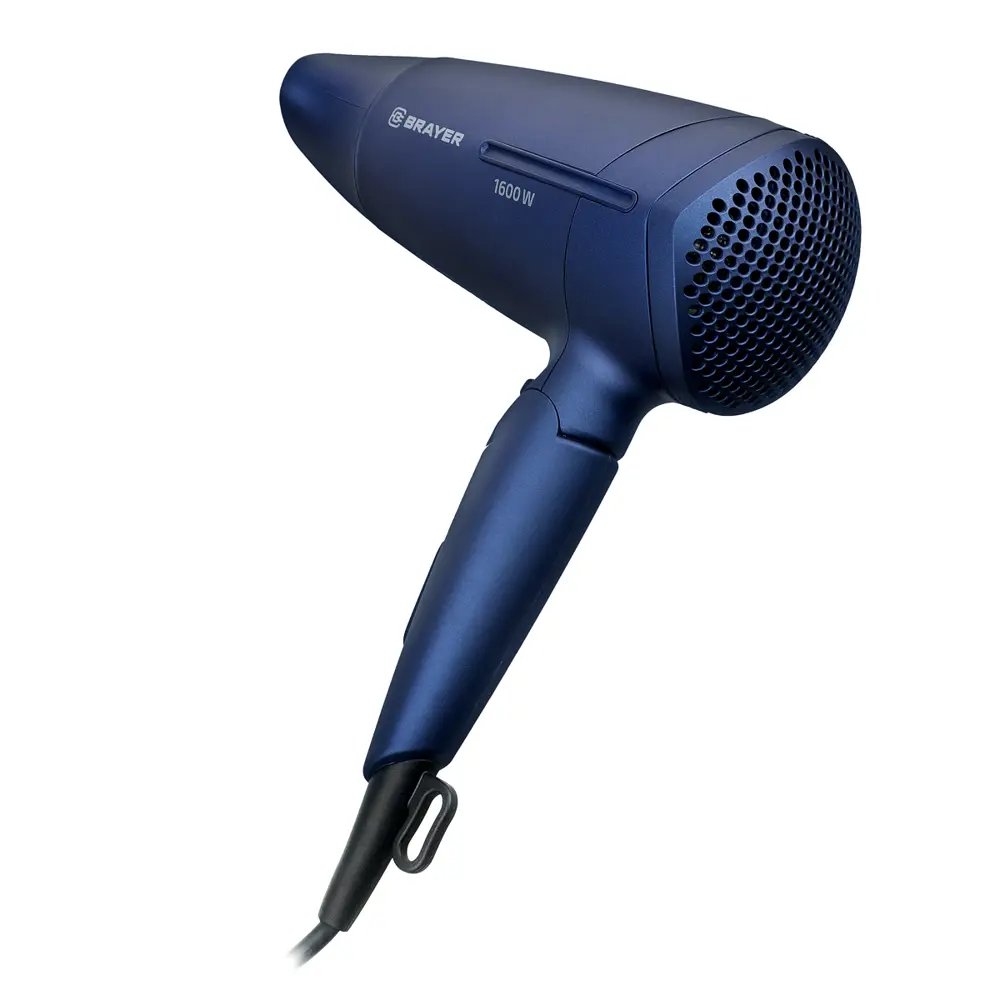 Фото 2 Фен BRAYER 3020BR-BL 1600 Вт, 2 скорости, холодный воздух, складная ручка, съемный фильтр, шнур 1.8 м Фото 2 Фен BRAYER 3020BR-BL 1600 Вт, 2 скорости, холодный воздух, складная ручка, съемный фильтр, шнур 1.8 м