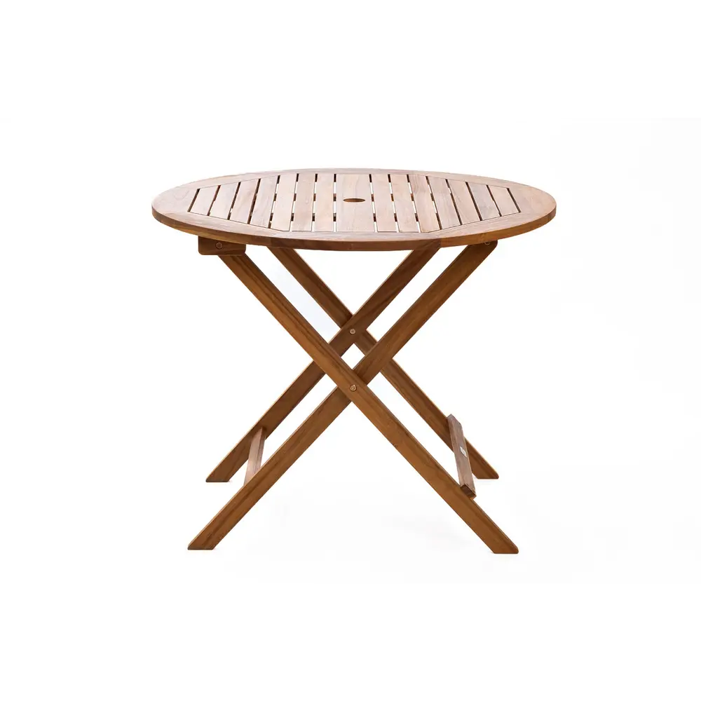 Фото Стол складной Joygarden OXFORD 90 см x 90 см x 75 см акация коричневый Фото Стол складной Joygarden OXFORD 90 см x 90 см x 75 см акация коричневый
