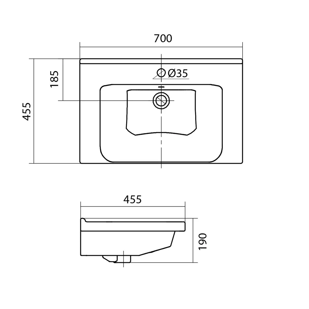 Фото 2 Раковина накладная Santek раковина 1.WH30.2.250 70см цвет белый Фото 2 Раковина накладная Santek раковина 1.WH30.2.250 70см цвет белый