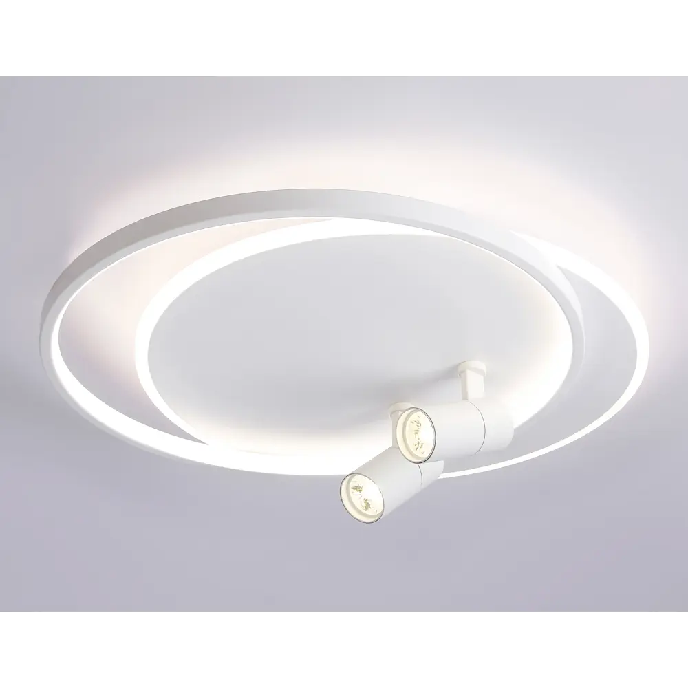 Фото 2 Люстра потолочная светодиодная Ambrella Light AMBR_FL51391 Linetech с пультом управления 20 м² регулируемый белый свет цвет белый Фото 2 Люстра потолочная светодиодная Ambrella Light AMBR_FL51391 Linetech с пультом управления 20 м² регулируемый белый свет цвет белый
