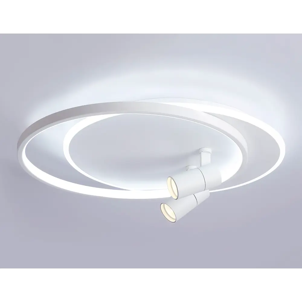 Фото 4 Люстра потолочная светодиодная Ambrella Light AMBR_FL51391 Linetech с пультом управления 20 м² регулируемый белый свет цвет белый Фото 4 Люстра потолочная светодиодная Ambrella Light AMBR_FL51391 Linetech с пультом управления 20 м² регулируемый белый свет цвет белый