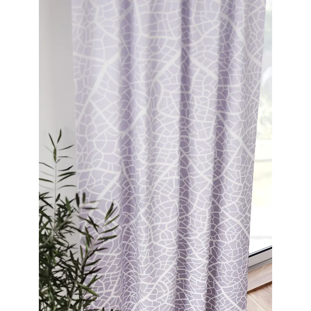 Фото 4 Штора блэкаут на шторной ленте Comfy Way Флонтос - 117 CW594117-260, 260x150 см, цвет сиреневый Фото 4 Штора блэкаут на шторной ленте Comfy Way Флонтос - 117 CW594117-260, 260x150 см, цвет сиреневый
