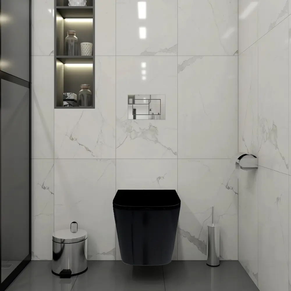 Фото 3 Комплект Teymi F00663: Инсталляция Aina 50, клавиша смыва Aina хром, унитаз Helmi черный Фото 3 Комплект Teymi F00663: Инсталляция Aina 50, клавиша смыва Aina хром, унитаз Helmi черный