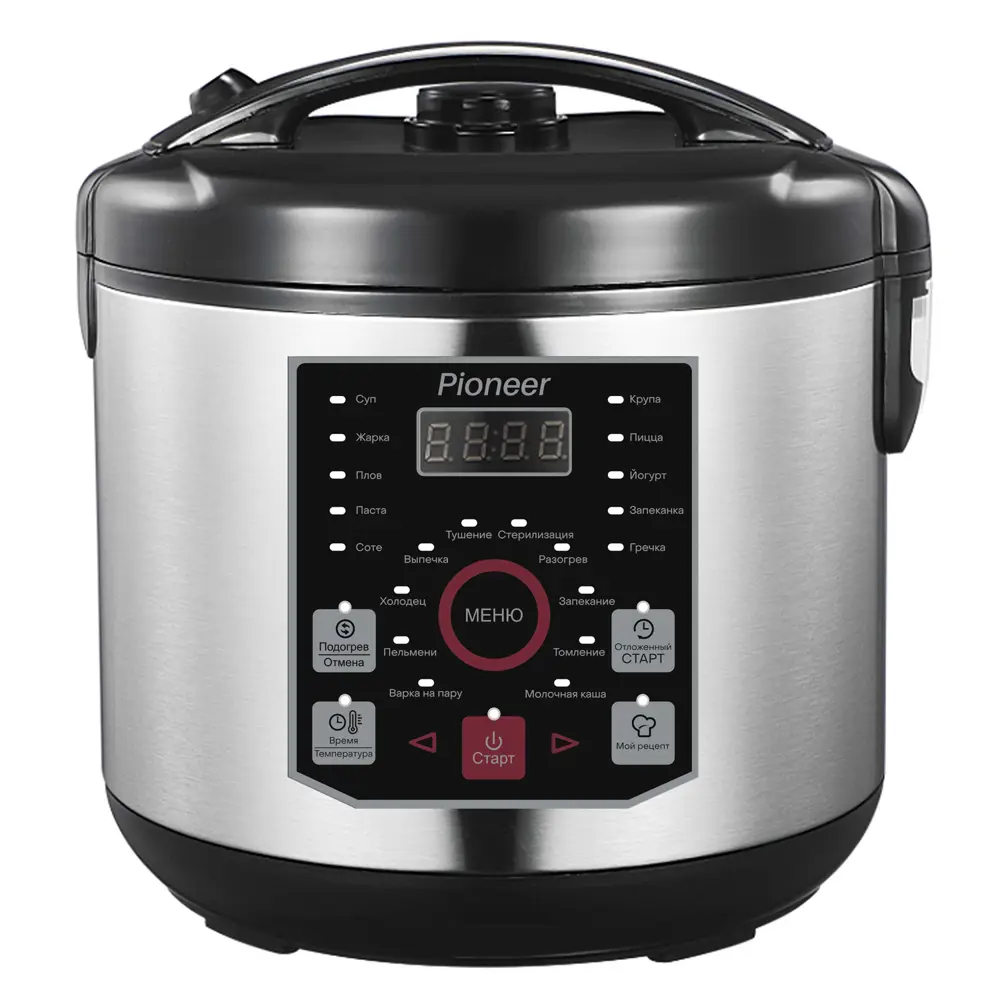 Фото Мультиварка Pioneer Mc201 5 л 20 программ цвет серебристый, черный Фото Мультиварка Pioneer Mc201 5 л 20 программ цвет серебристый, черный