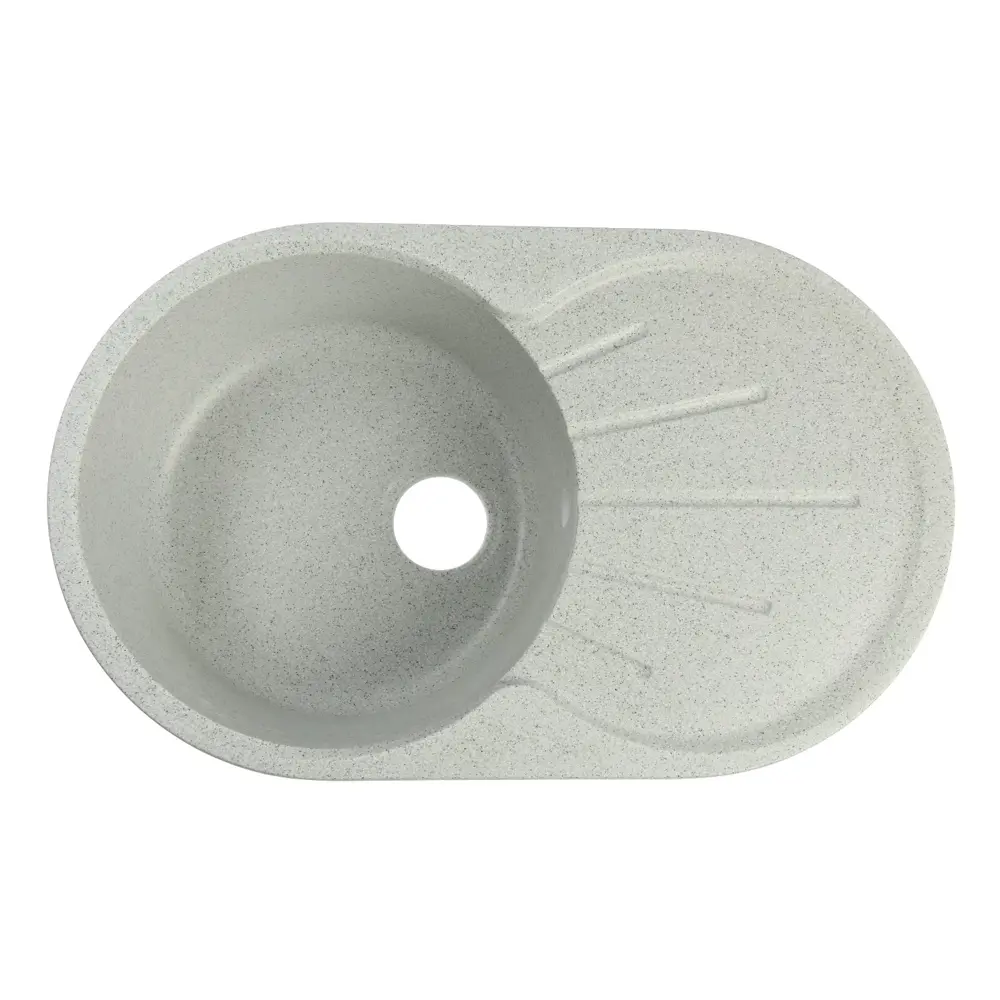 Фото Врезная мойка Zett Lab 110/Q10 73x45x25 см мрамор цвет светло-серый Фото Врезная мойка Zett Lab 110/Q10 73x45x25 см мрамор цвет светло-серый