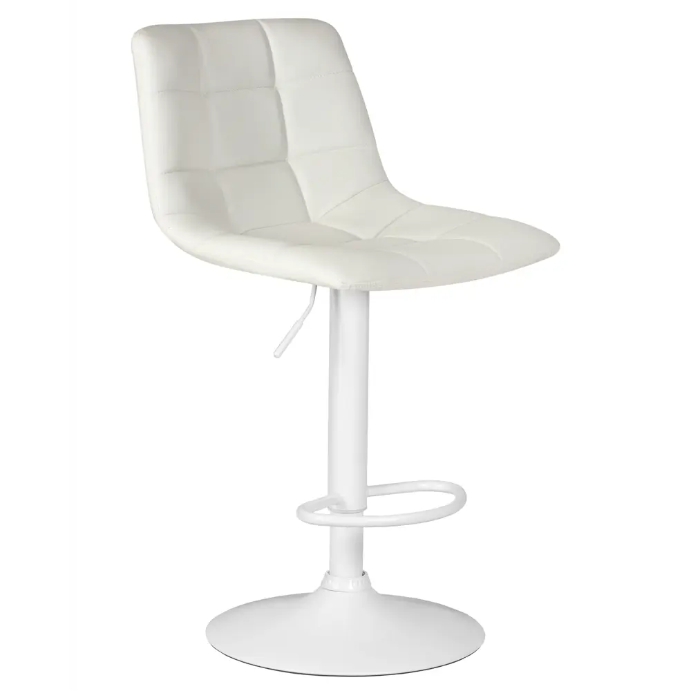Фото 4 Барный стул Dobrin Tailor White LM 47x113x49 см искусственная кожа цвет белый