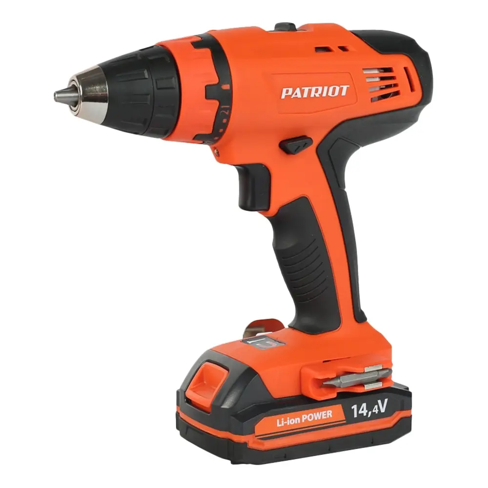 Фото Дрель-шуруповерт аккумуляторная Patriot BR 140Li, 14.4 В Li-Ion 2x1.5 Ач