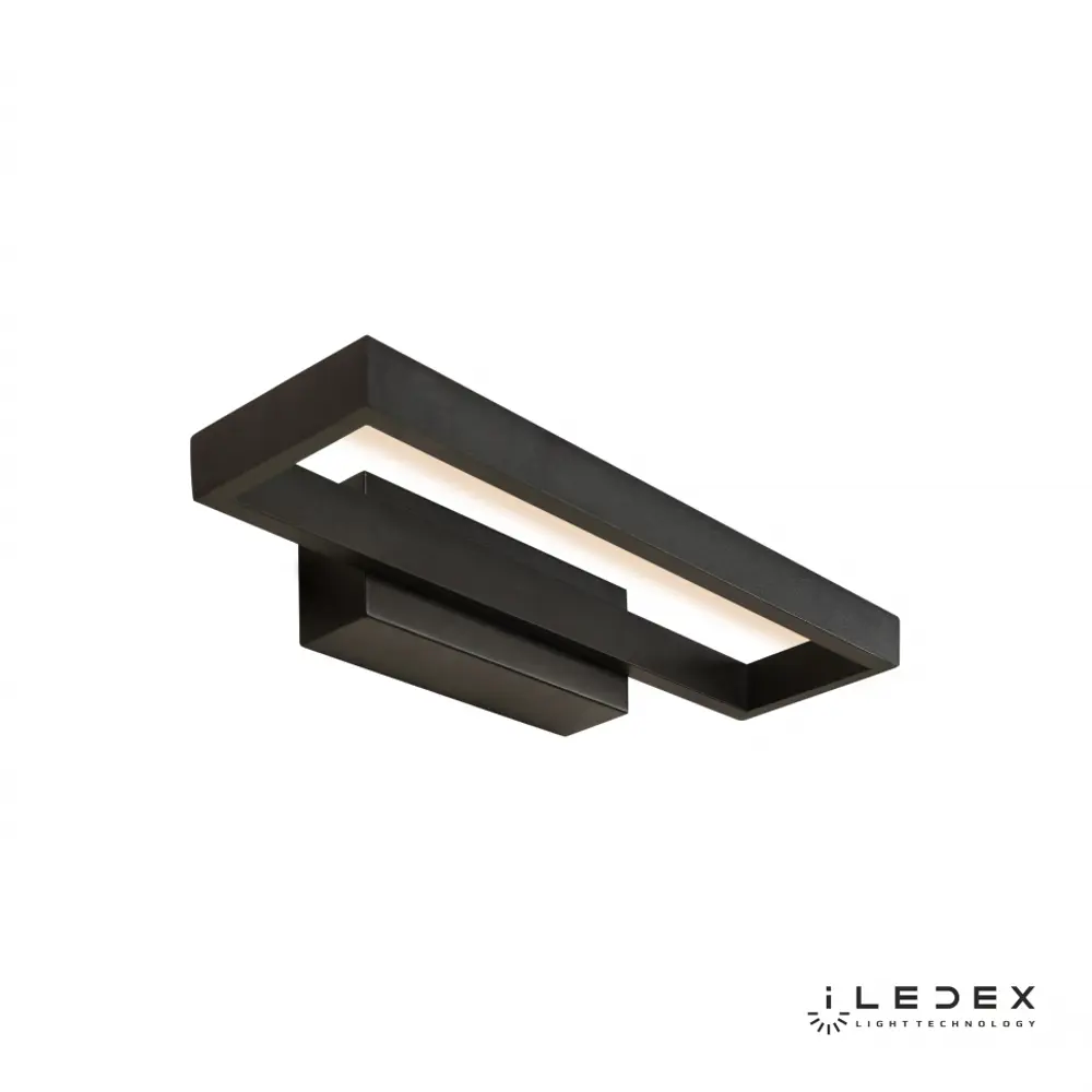 Фото 6 Настенный светильник светодиодный ILEDEX Edge X050310 BK 2 м² цвет черный Фото 6 Настенный светильник светодиодный ILEDEX Edge X050310 BK 2 м² цвет черный