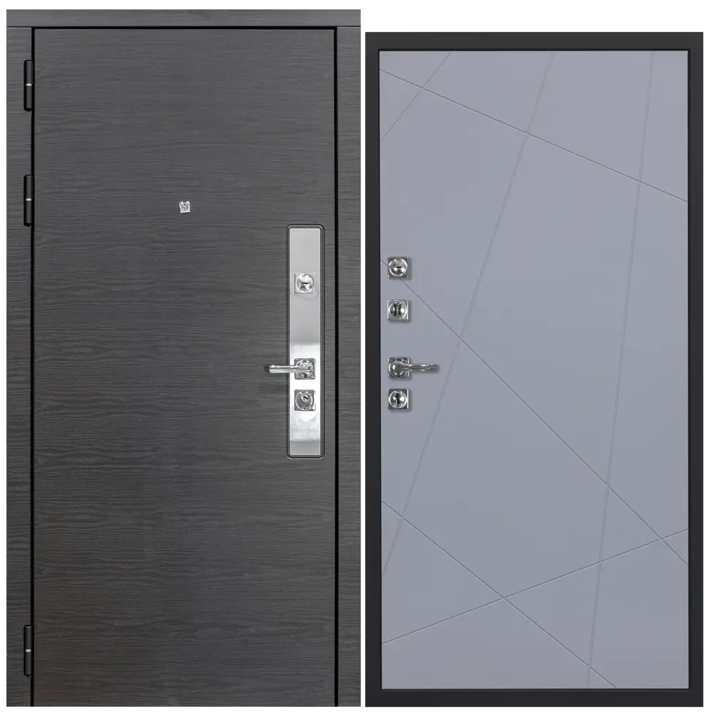 Фото Входная дверь Diva ДХ-39 205x96см левый венге/Д11 силк маус