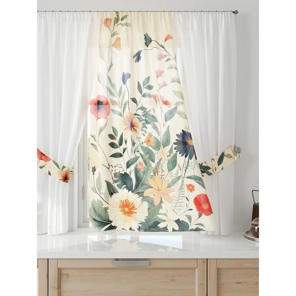 Фото 4 Тюль Comfy way Лерис - 111 CW509111-150 на шторной ленте 150x300 см цвет бежевый Фото 4 Тюль Comfy way Лерис - 111 CW509111-150 на шторной ленте 150x300 см цвет бежевый