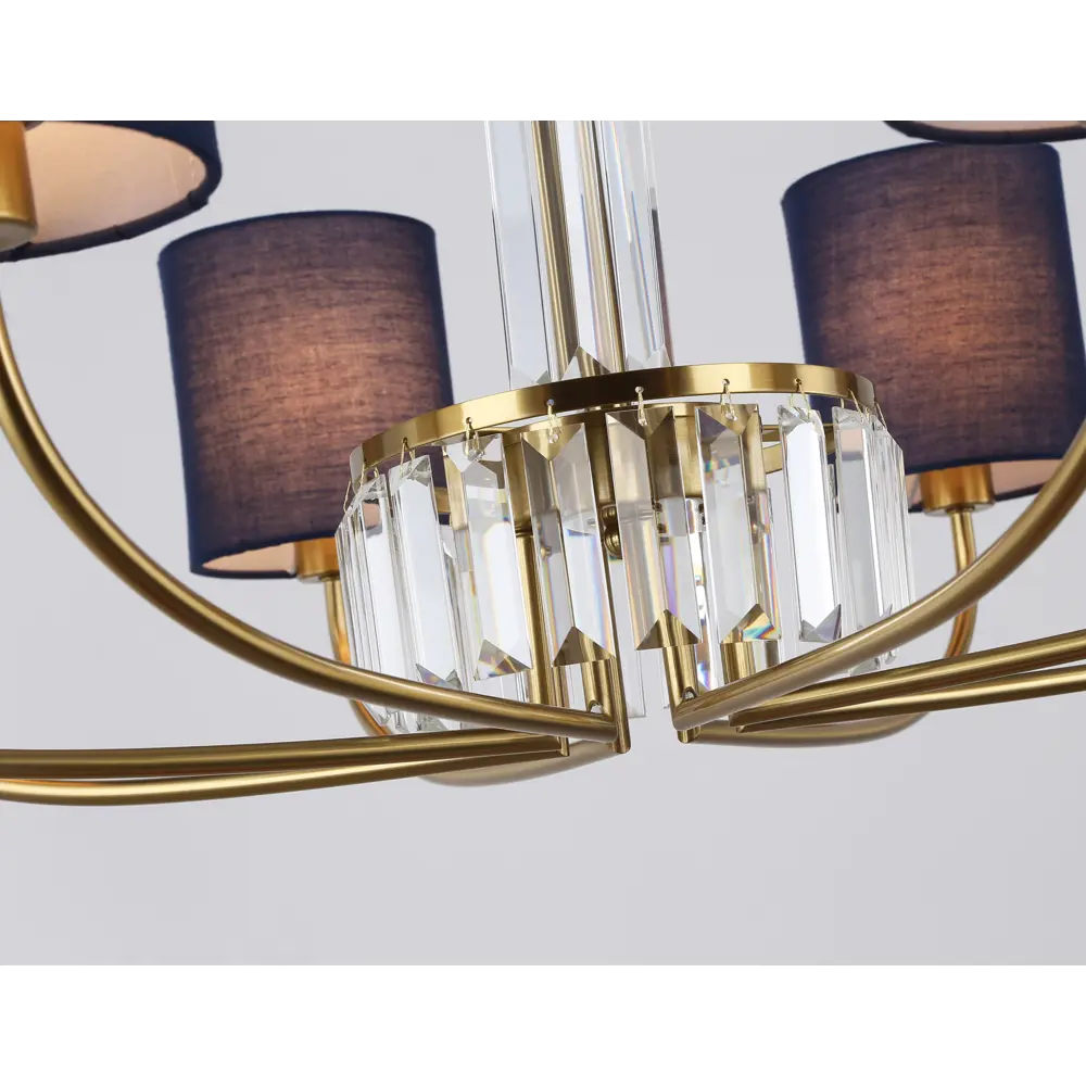 Фото 5 Люстра подвесная Ambrella light High light Lh71273 8 ламп 32 м² цвет черный, латунь Фото 5 Люстра подвесная Ambrella light High light Lh71273 8 ламп 32 м² цвет черный, латунь