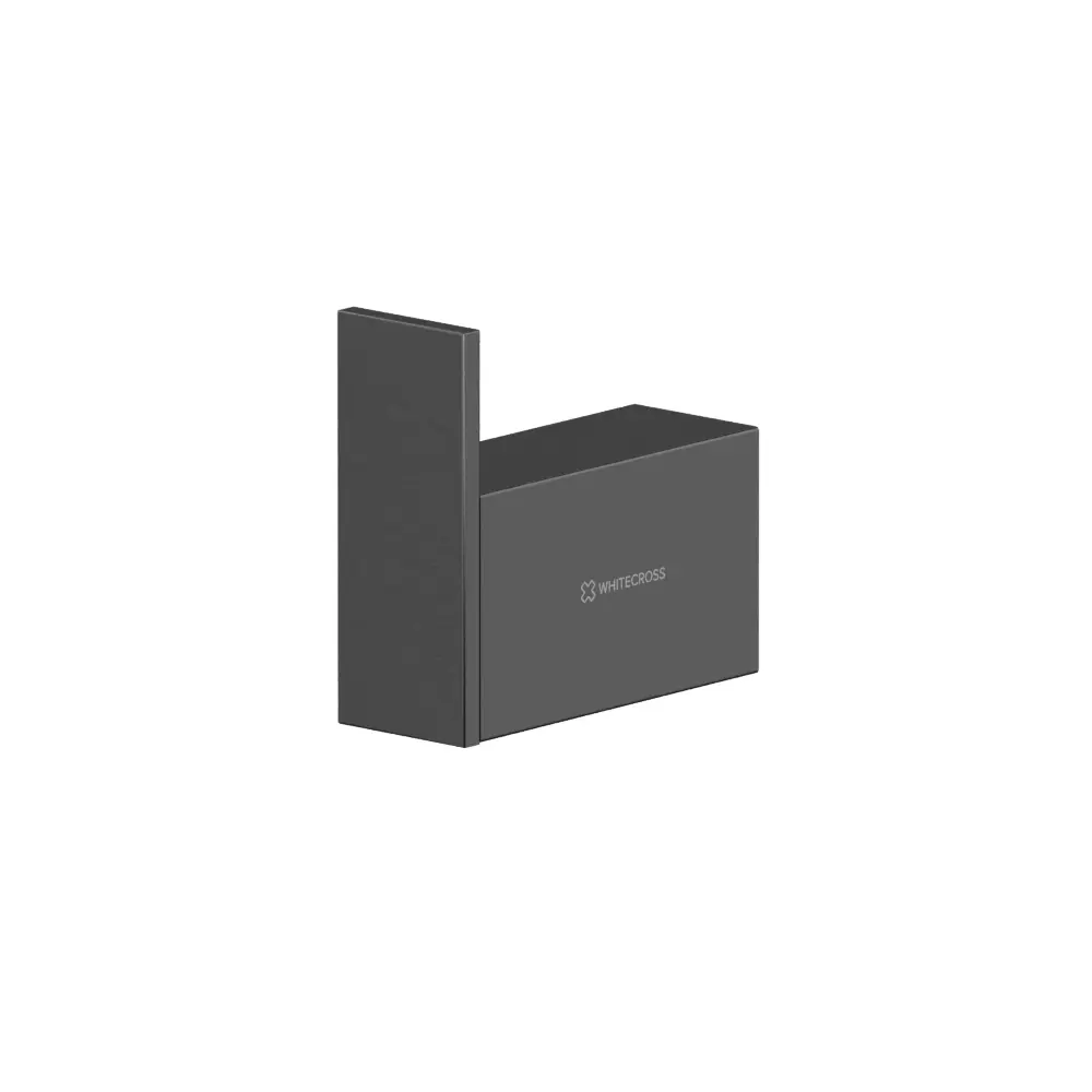Фото Крючок для ванной WHITECROSS CUBO CU2410GM цвет оружейная сталь Фото Крючок для ванной WHITECROSS CUBO CU2410GM цвет оружейная сталь