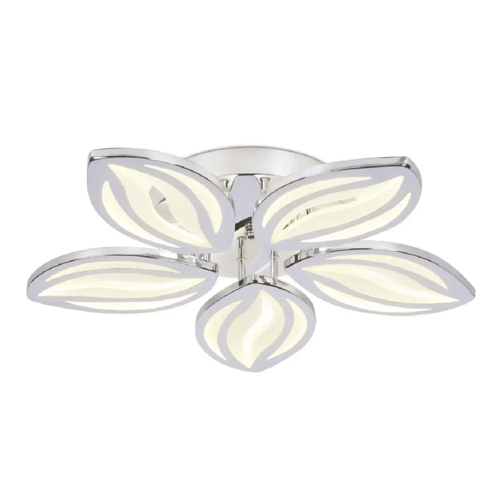 Фото Люстра потолочная светодиодная Ambrella Light AMBR_FA466 Acrylica с пультом управления 14 м² нейтральный белый свет цвет хром Фото Люстра потолочная светодиодная Ambrella Light AMBR_FA466 Acrylica с пультом управления 14 м² нейтральный белый свет цвет хром