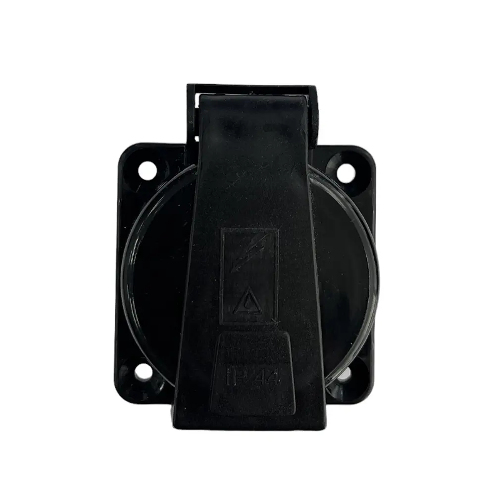 Фото 3 Розетка щитовая Ne-ad NVO-SH-R-1PEN-16-IP44-BLACK с заземлением и крышкой 230 В 16 A цвет черный Фото 3 Розетка щитовая Ne-ad NVO-SH-R-1PEN-16-IP44-BLACK с заземлением и крышкой 230 В 16 A цвет черный