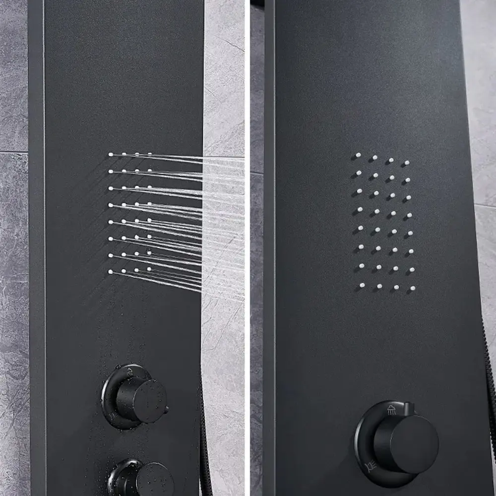 Фото 4 Душевая стойка Ceruttispa Ct9255 9255 3 режимная цвет черный
