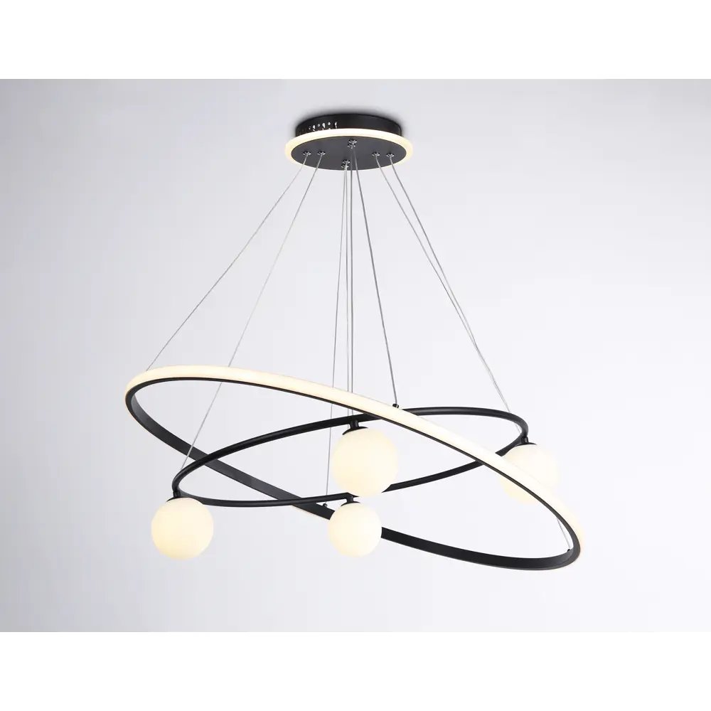 Фото 6 Светильник подвесной светодиодная Ambrella light Fl66327 с пультом управления 20 м² нейтральный белый свет цвет черный Фото 6 Светильник подвесной светодиодная Ambrella light Fl66327 с пультом управления 20 м² нейтральный белый свет цвет черный