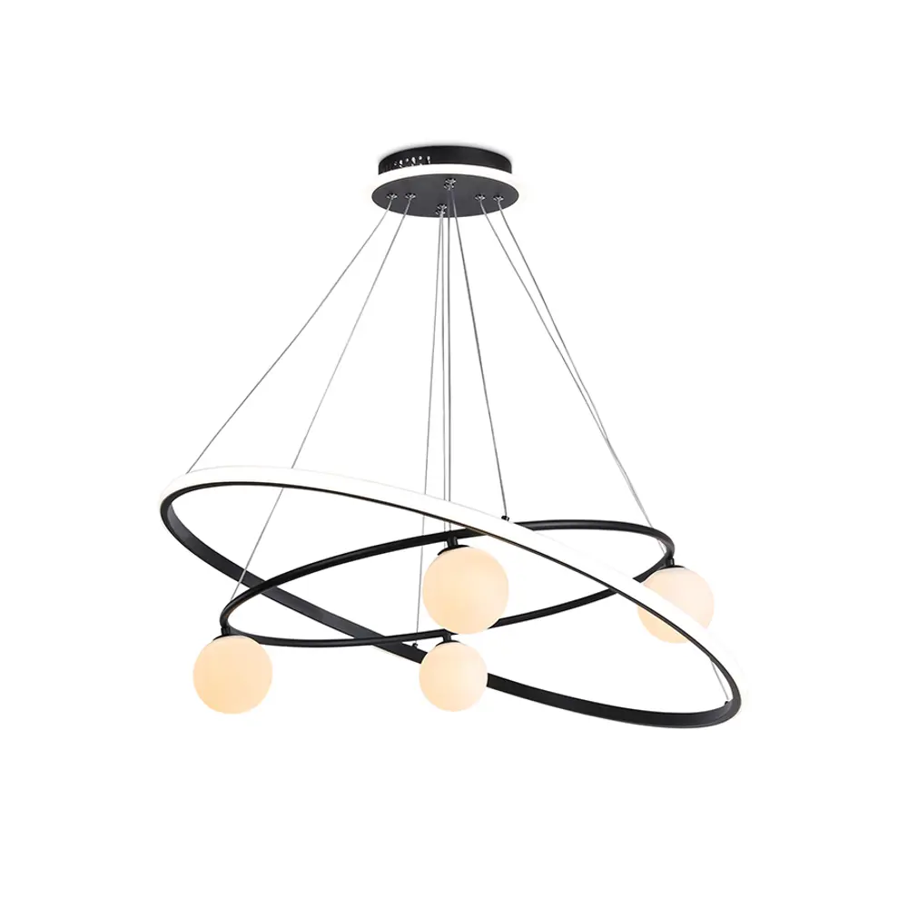 Фото Светильник подвесной светодиодная Ambrella light Fl66327 с пультом управления 20 м² нейтральный белый свет цвет черный Фото Светильник подвесной светодиодная Ambrella light Fl66327 с пультом управления 20 м² нейтральный белый свет цвет черный