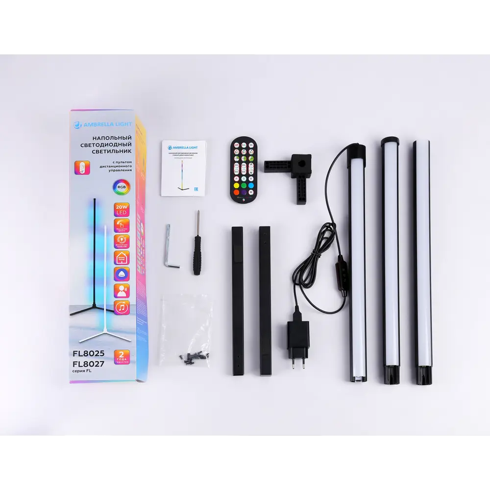 Фото 5 Торшер светодиодный Ambrella light Fl8022 нейтральный белый свет цвет черный Фото 5 Торшер светодиодный Ambrella light Fl8022 нейтральный белый свет цвет черный