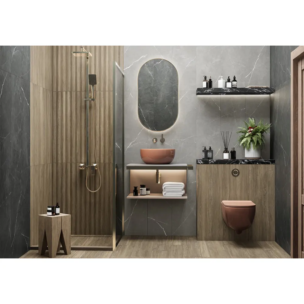 Фото 4 Настенная плитка Delacora Woodstyle WT93WOS55 30x90см цвет коричневый Фото 4 Настенная плитка Delacora Woodstyle WT93WOS55 30x90см цвет коричневый