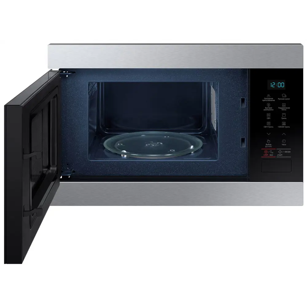 Фото 5 Встраиваемая микроволновая печь Samsung MG22M8074CT 22 л 59.5x38x32 см цвет черный, нержавеющая сталь Фото 5 Встраиваемая микроволновая печь Samsung MG22M8074CT 22 л 59.5x38x32 см цвет черный, нержавеющая сталь