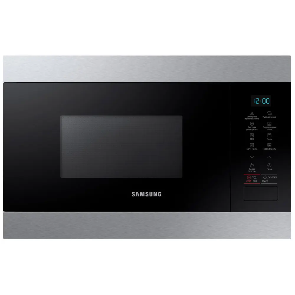 Фото Встраиваемая микроволновая печь Samsung MG22M8074CT 22 л 59.5x38x32 см цвет черный, нержавеющая сталь Фото Встраиваемая микроволновая печь Samsung MG22M8074CT 22 л 59.5x38x32 см цвет черный, нержавеющая сталь