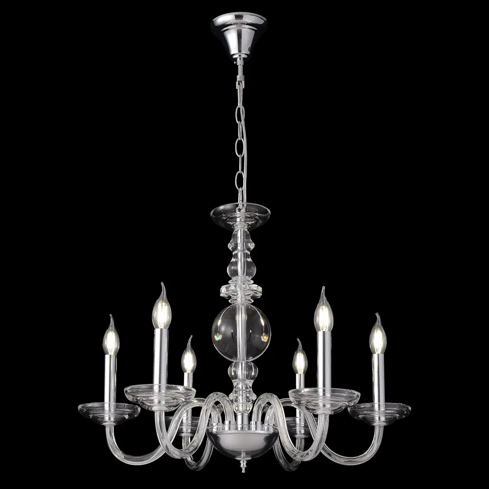 Фото 4 Люстра подвесная Crystal lux Arabesque Cu_1092_306 6 ламп 14 м² цвет хром Фото 4 Люстра подвесная Crystal lux Arabesque Cu_1092_306 6 ламп 14 м² цвет хром
