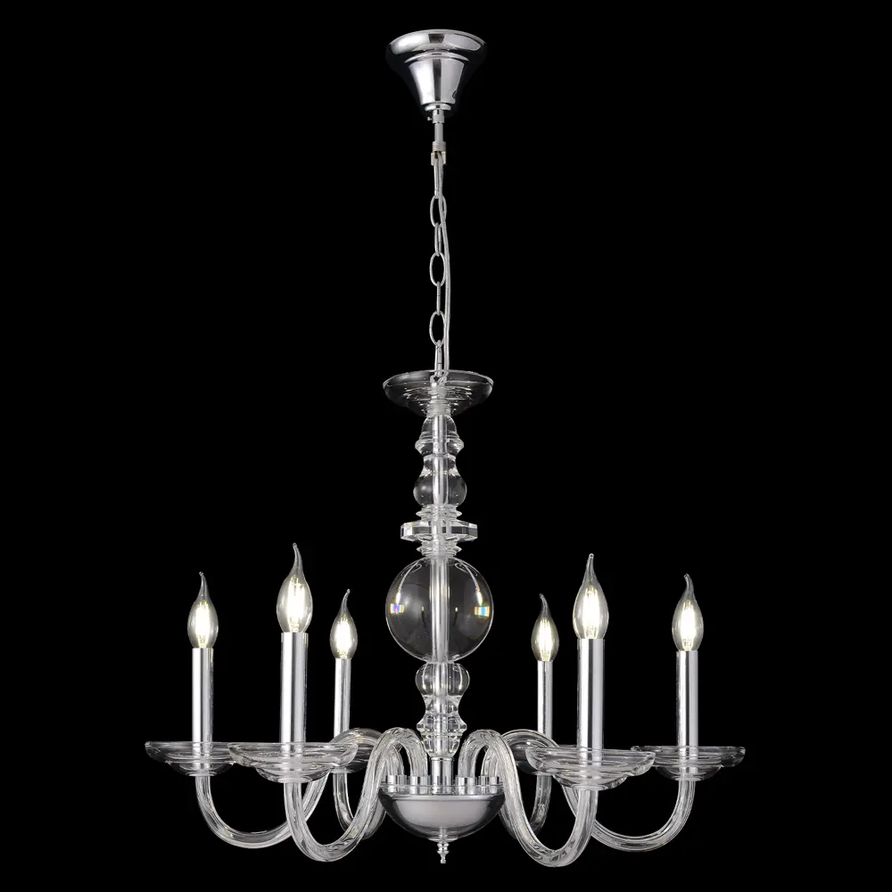 Фото 2 Люстра подвесная Crystal lux Arabesque Cu_1092_306 6 ламп 14 м² цвет хром Фото 2 Люстра подвесная Crystal lux Arabesque Cu_1092_306 6 ламп 14 м² цвет хром