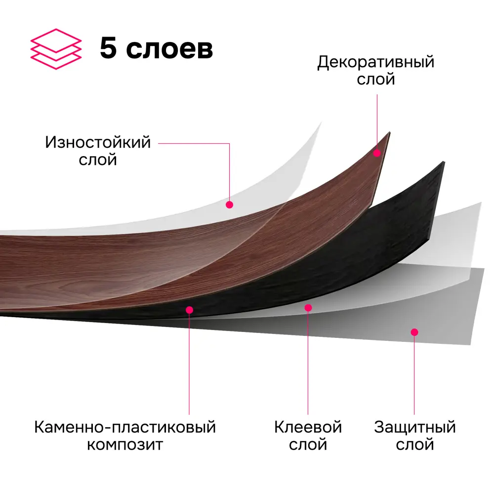 Фото 6 ПВХ плитка самоклеящаяся LVT-1090-9 темно-коричневая 31 класс толщина 1.80 мм 2.51 м² цена за упаковку Фото 6 ПВХ плитка самоклеящаяся LVT-1090-9 темно-коричневая 31 класс толщина 1.80 мм 2.51 м² цена за упаковку
