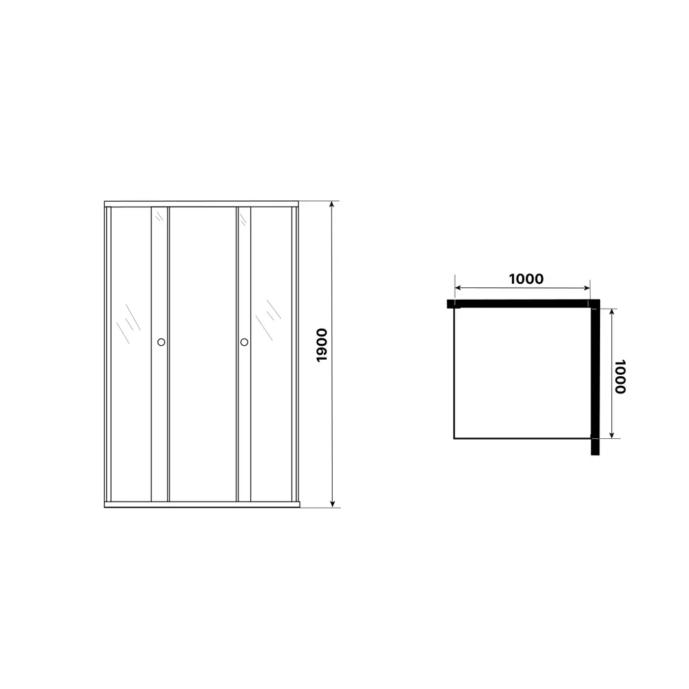 Фото 6 Душевой уголок Niagara Eco NG-1010-14QBLACK квадрат 100x100см черный профиль эффект стекла прозрачное закаленное стекло Фото 6 Душевой уголок Niagara Eco NG-1010-14QBLACK квадрат 100x100см черный профиль эффект стекла прозрачное закаленное стекло