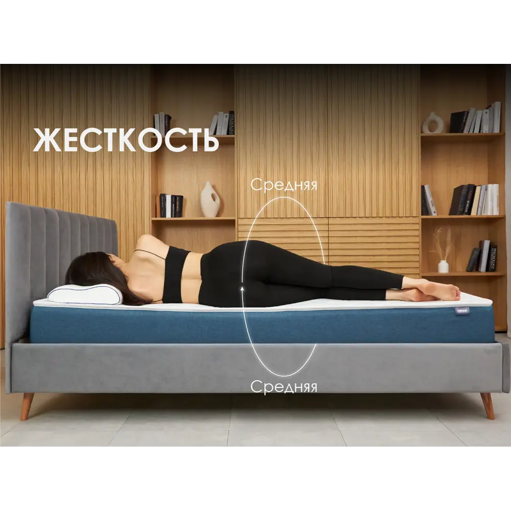 Фото 4 Матрас Димакс Практик Медиум лайт 1000 200x200x21 см независимый пружинный блок, двуспальный Фото 4 Матрас Димакс Практик Медиум лайт 1000 200x200x21 см независимый пружинный блок, двуспальный