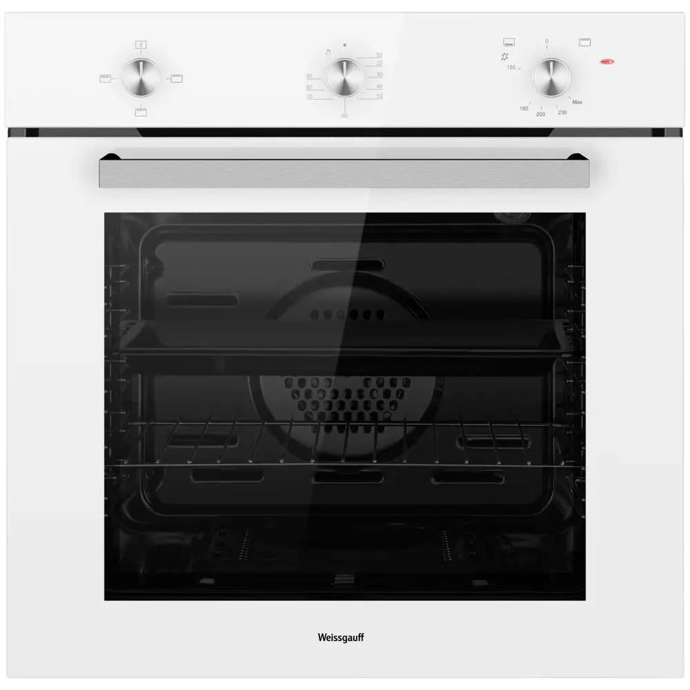 Фото Встраиваемый духовой шкаф Weissgauff Wgo 702 White Glass 59.50x59.50x54.30 см цвет белый Фото Встраиваемый духовой шкаф Weissgauff Wgo 702 White Glass 59.50x59.50x54.30 см цвет белый