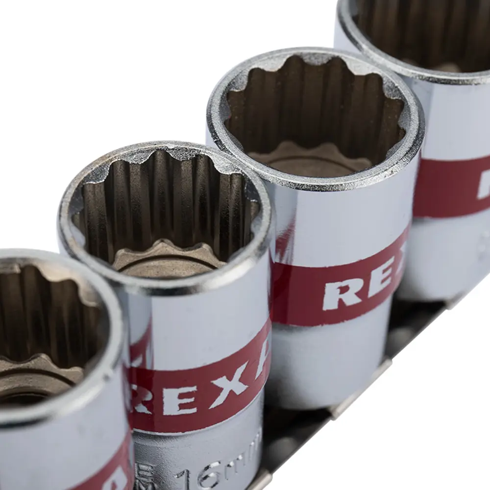 Фото 2 Набор торцевых головок Rexant 12-8304 1/2 дюйма, 10 шт.