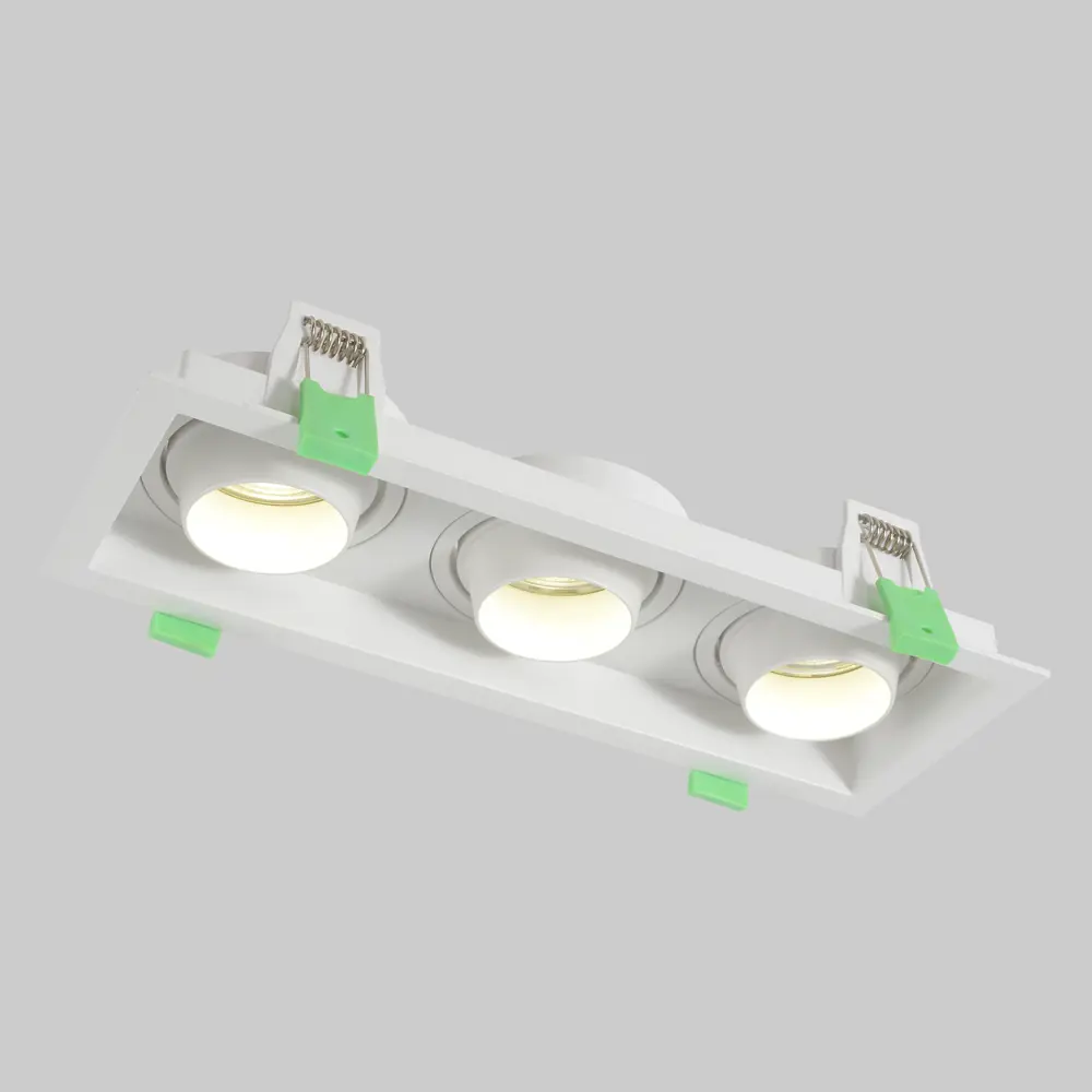 Фото 2 Светильник карданный встраиваемый Crystal Lux Clt 069c3 wh 1400_295 GU10 цвет белый