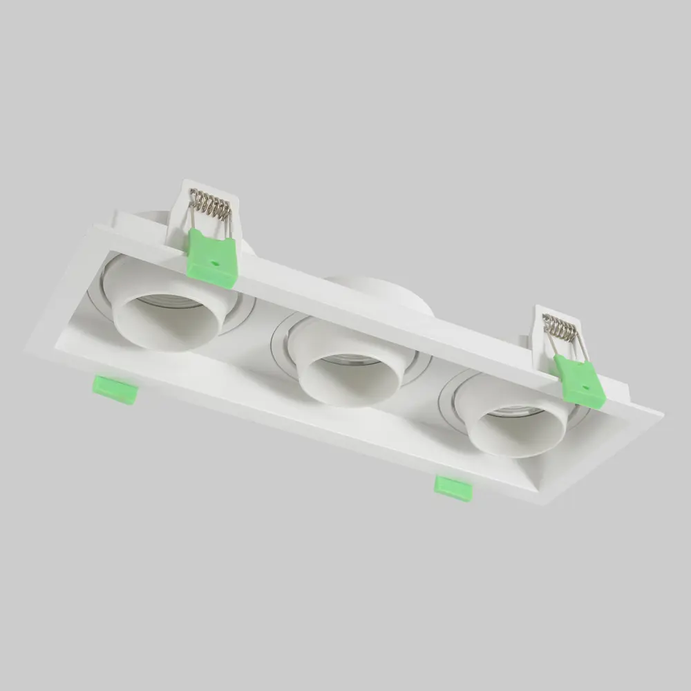 Фото 3 Светильник карданный встраиваемый Crystal Lux Clt 069c3 wh 1400_295 GU10 цвет белый