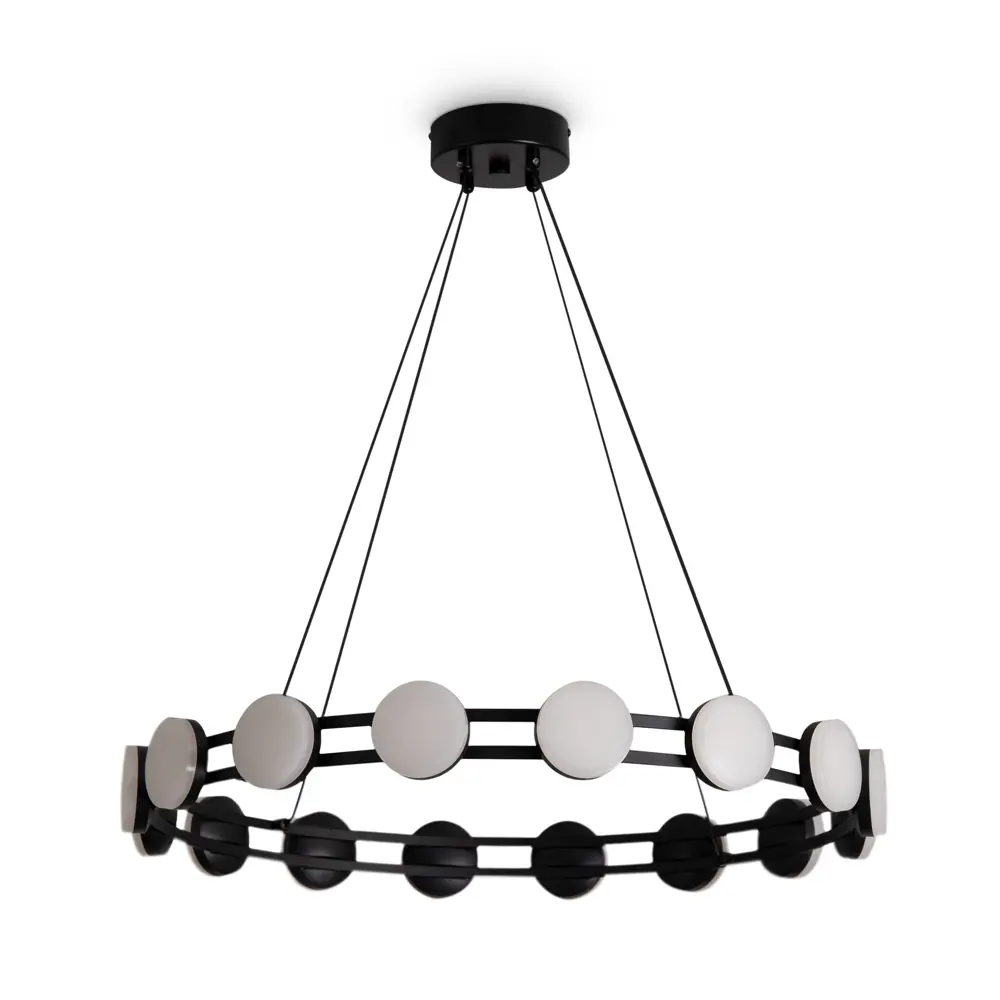 Фото Светильник подвесной светодиодный Freya Collar Fr6180pl-l32b 18 м² теплый белый (желтый) свет цвет черный Фото Светильник подвесной светодиодный Freya Collar Fr6180pl-l32b 18 м² теплый белый (желтый) свет цвет черный