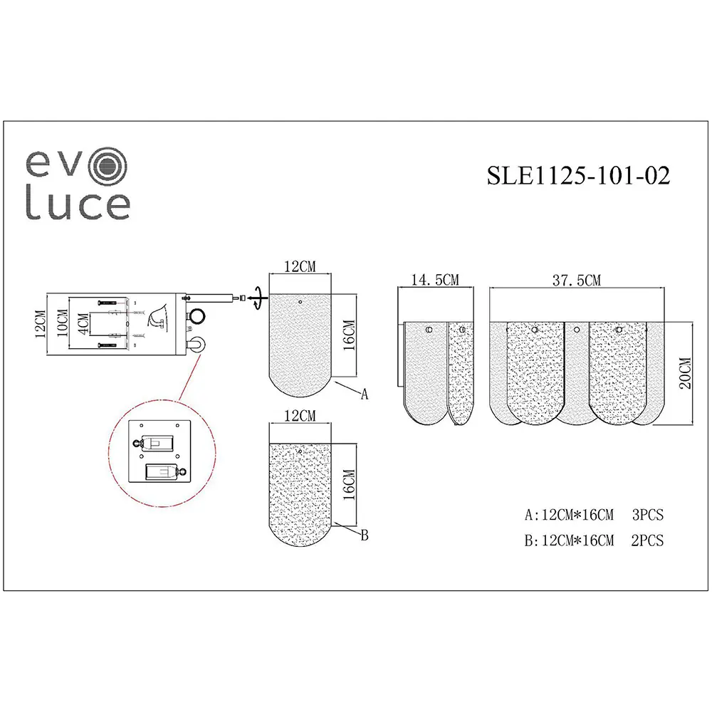 Фото 8 Настенный светильник Evoluce Sle1125-101-02 цвет хром Фото 8 Настенный светильник Evoluce Sle1125-101-02 цвет хром