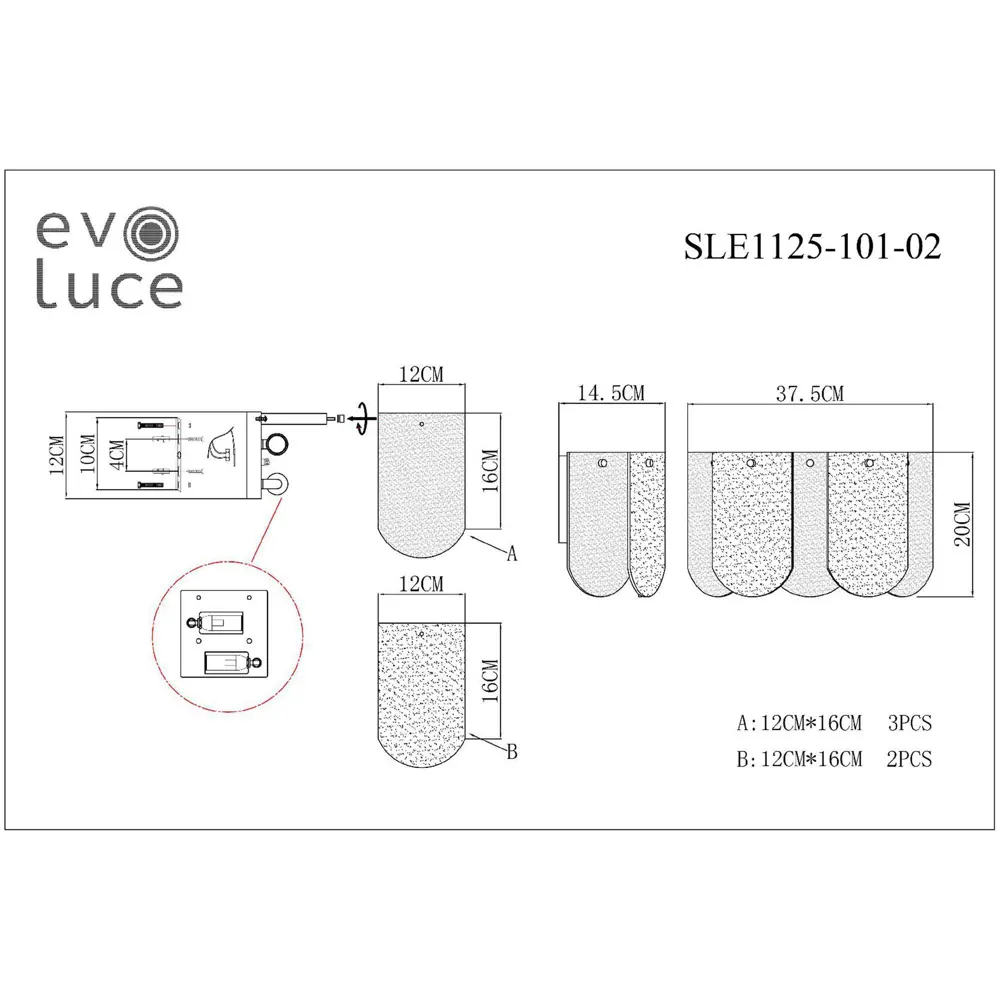 Фото 7 Настенный светильник Evoluce Sle1125-101-02 цвет хром Фото 7 Настенный светильник Evoluce Sle1125-101-02 цвет хром