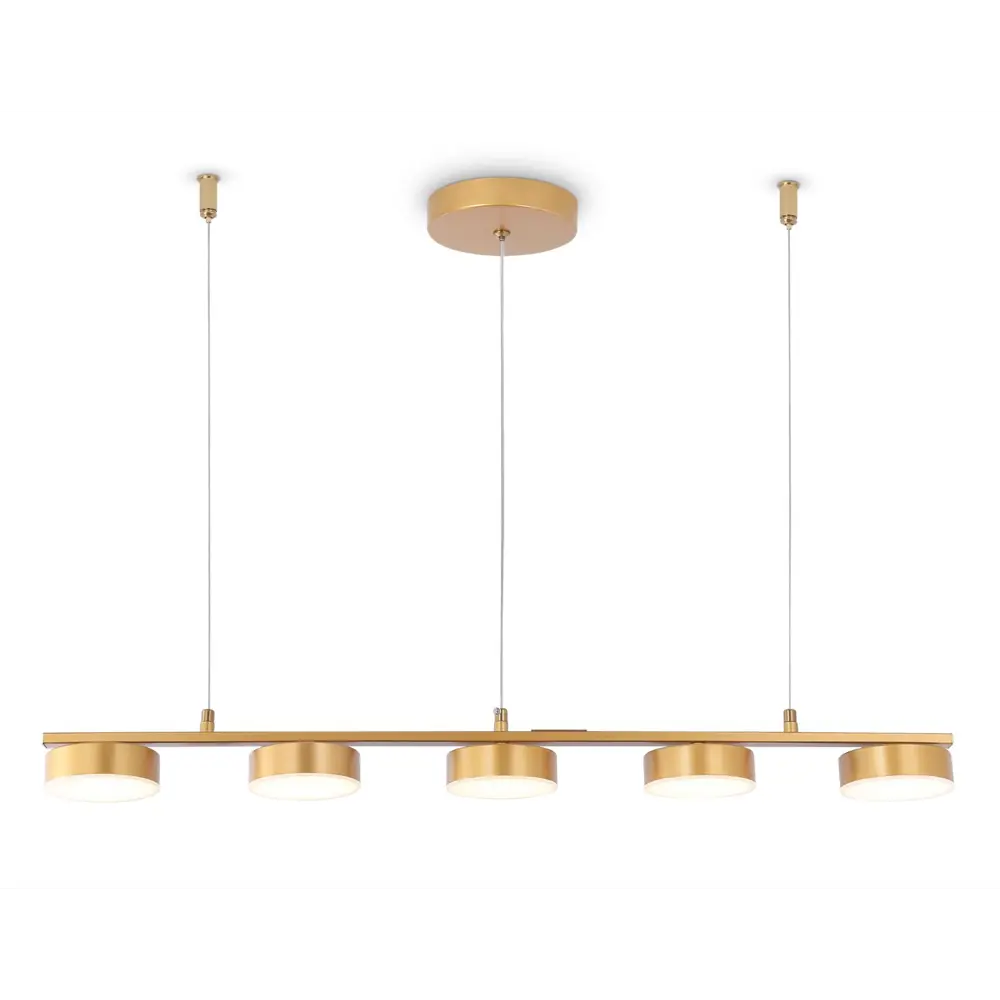 Фото Светильник подвесной светодиодный Ambrella light Fl51735 28 м² регулируемый белый свет цвет жёлтый/золотой Фото Светильник подвесной светодиодный Ambrella light Fl51735 28 м² регулируемый белый свет цвет жёлтый/золотой