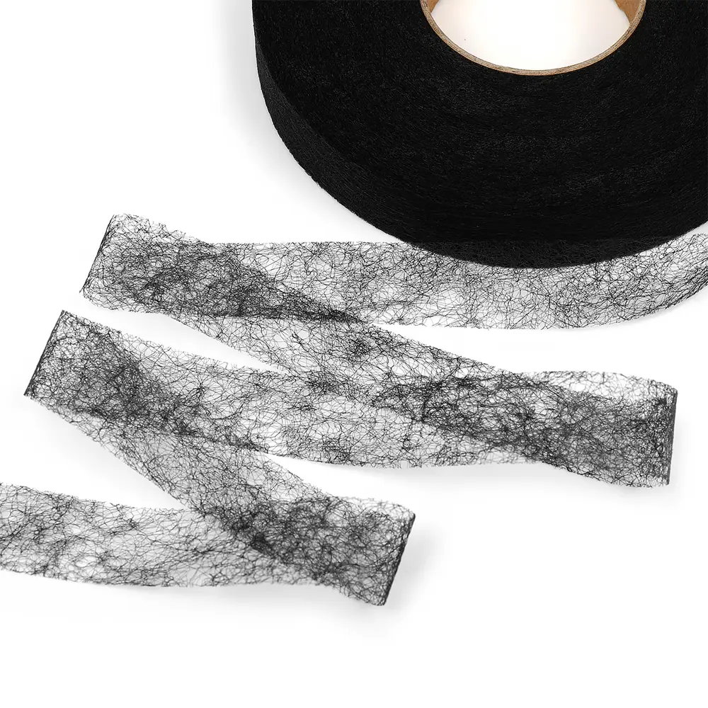 Фото 2 Паутинка Idealtex 20мм черный 23 г/м² набор 25рул*100м ПАУ.20/100.ЧЕРН.25