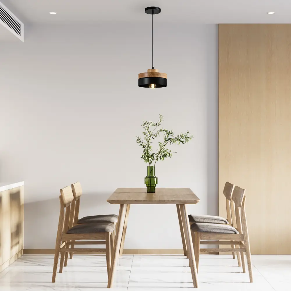 Фото 6 Светильник подвесной Moderli TURIN V10478-1P 60Вт 220В E27 6 м² цвет черный Фото 6 Светильник подвесной Moderli TURIN V10478-1P 60Вт 220В E27 6 м² цвет черный