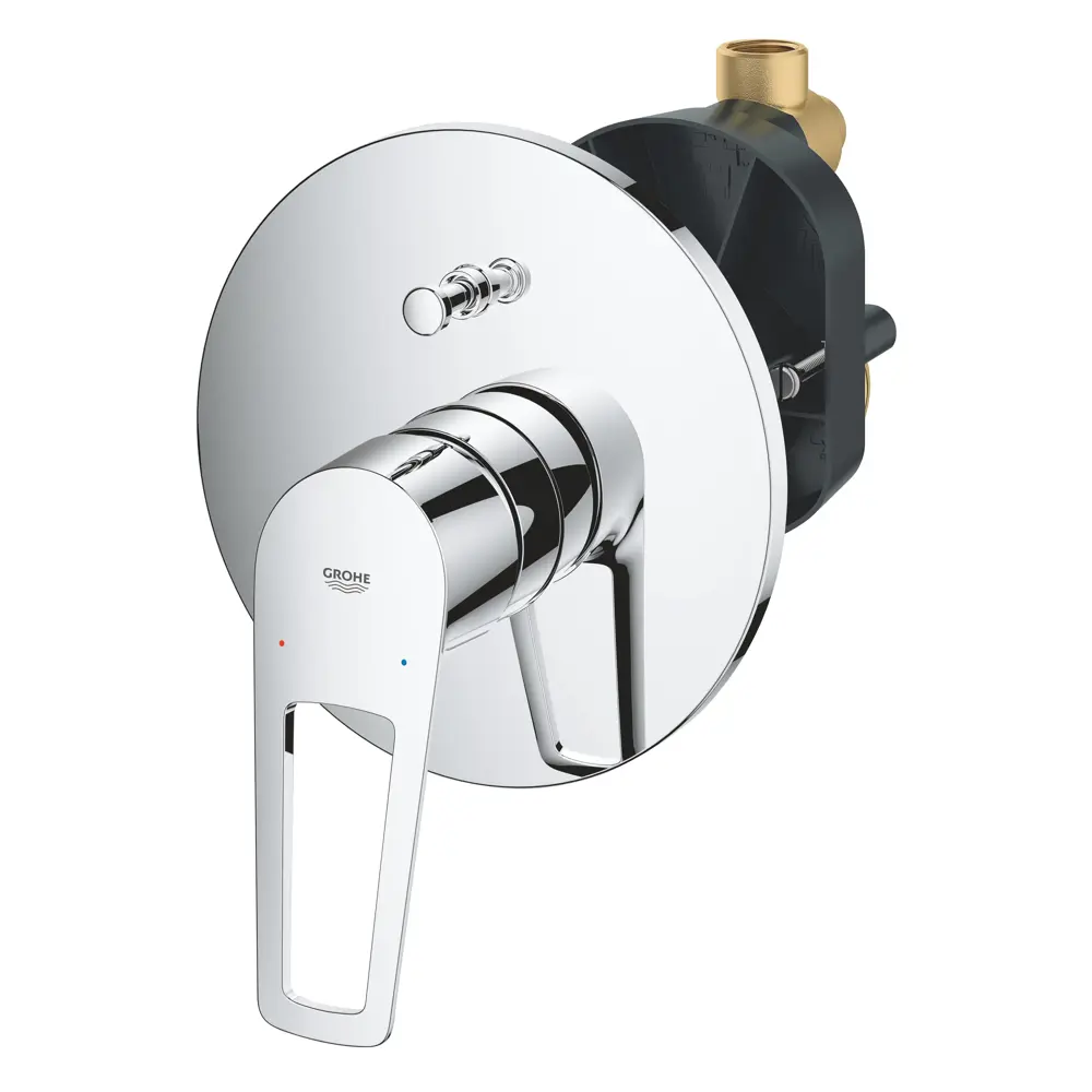 Фото 2 Смеситель для ванны Grohe BauLoop 29081001 однорычажный цвет хром Фото 2 Смеситель для ванны Grohe BauLoop 29081001 однорычажный цвет хром