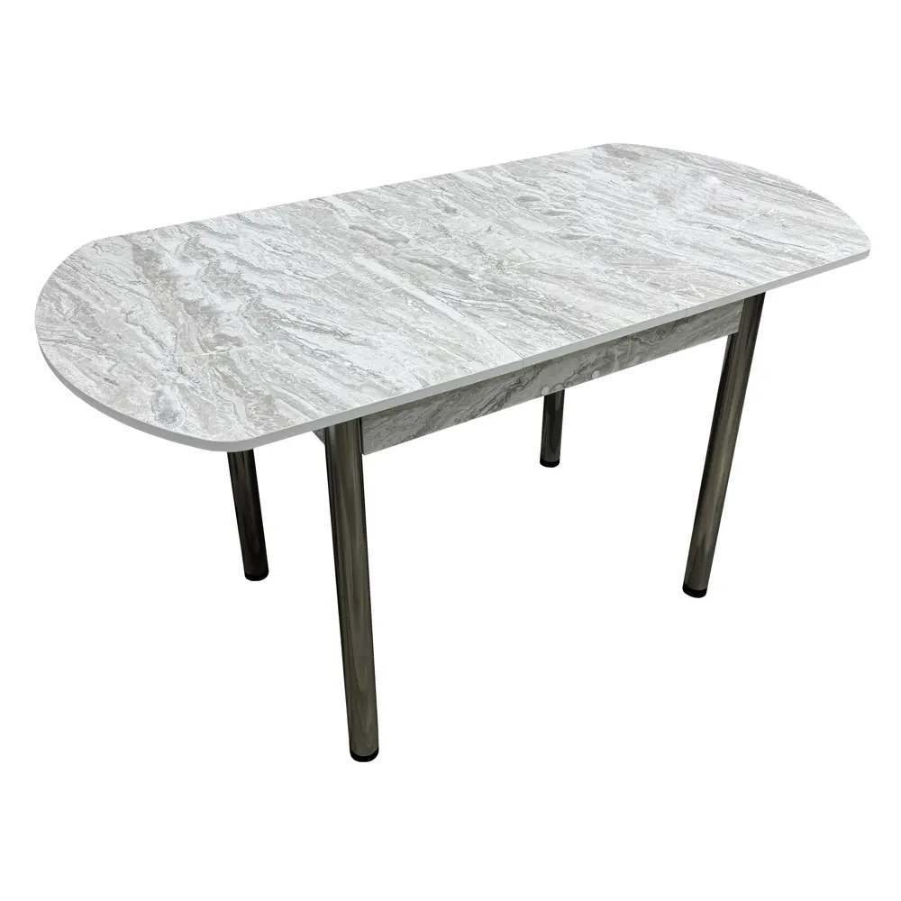 Фото Кухонный стол прямоугольный Solarius Бриз 109x68 см ЛДСП цвет хром/серебристый/серый Фото Кухонный стол прямоугольный Solarius Бриз 109x68 см ЛДСП цвет хром/серебристый/серый