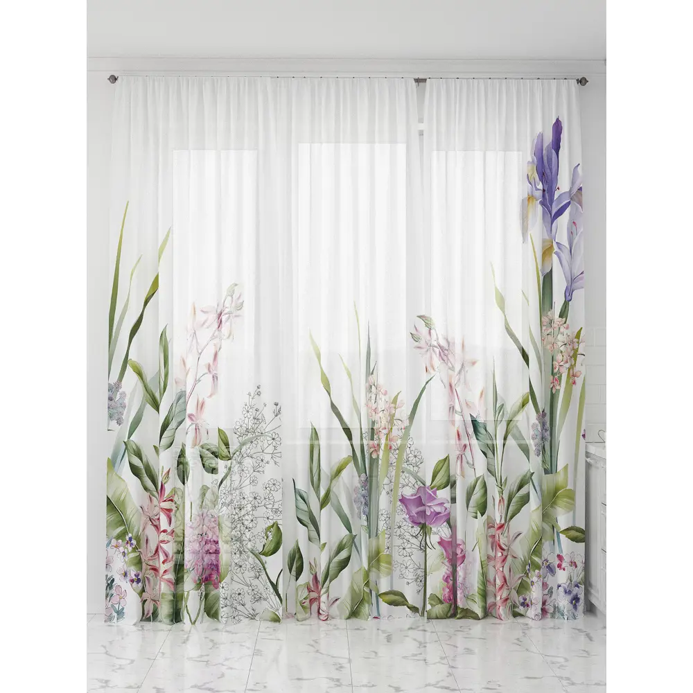 Фото 2 Тюль Comfy way Олион - 125 CW991125-250 на шторной ленте 250x450 см цвет белый Фото 2 Тюль Comfy way Олион - 125 CW991125-250 на шторной ленте 250x450 см цвет белый