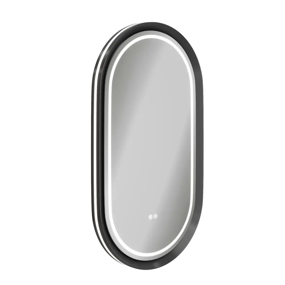 Фото 11 Зеркало для ванной Teymi Iva Magic Black T20622 50x90 с подсветкой LED сенсор антипар Фото 11 Зеркало для ванной Teymi Iva Magic Black T20622 50x90 с подсветкой LED сенсор антипар